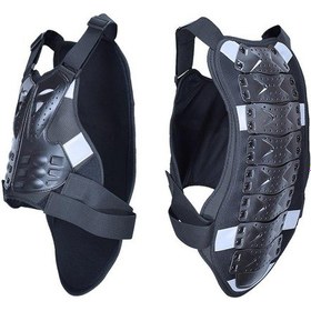 Resim Hayalet Yarış Gh-hjy08 Motosiklet Zırh Yelek Göğüs Koruyucu Sürme Sert Kabuk Giysileri, Boyut: Xl Siyah 