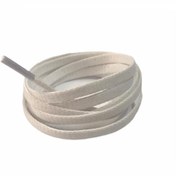 Resim srtfootcare Yassı Mumlu Polyester Ayakkabı Bağı 04mm X 150cm 1 Çift Beyaz 