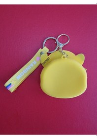 Resim Pokemon Pikachu Figürlü Yumuşak Silikonlu Fermuarlı Mini Cüzdan Anahtarlık Çanta Süsü Model 2- 10 Cm 