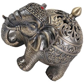 Resim Censer Burner Zinc Alloy Aroma Furnace Relaxation Bedroom Study Room 16x13.8cm 1Pc 