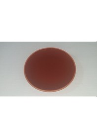Resim Seramik Sunum Tabağı 18 Cm Kahverengi 4 Adet 