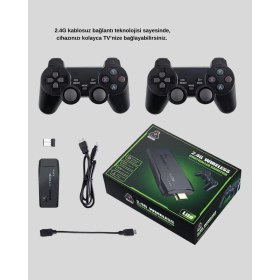 Resim TE Dükkan Buğz 2.4g Kablosuz Mini Oyun Konsolu Taşınabilir ve Şık Tasarım 
