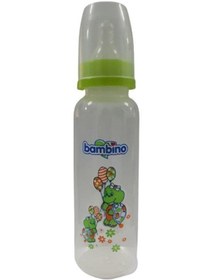 Resim Bambino Bambiş Cam Biberon- Yeşil 225Ml 