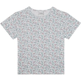 Resim Kır Çiçekleri Kısa Kollu Pijama - Mavi / 7-8 Yaş 