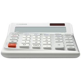 Resim Casio DE-12E-WE Beyaz 12 Hane Masa Üstü Ergonomik Tuşlu Hesap Makinesi 