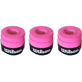 Resim Wilson Comfort Bowl O'Grips 3 Adet Grip Tenis Raketi Gribi Pembe 