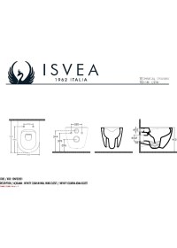 Resim Isvea Soluzione Vı Duvara Sıfır Klozet Tk Yavaş Kapaklı 4'lü 