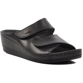 Resim Ayakmod 15.009 Siyah Kadın Dolgu Topuk Terlik 001 