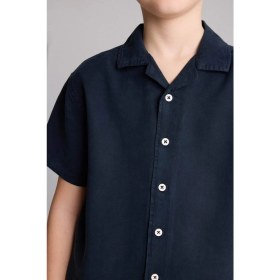 Resim DeFacto Regular Fit Apaş Yaka Kısa Kollu Gömlek Erkek Çocuk H5646A826SM 