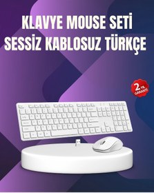 Resim Diğer Kablosuz Klavye Mouse Takımı - Ergonomik, Sessiz Ve Enerji Tasarruflu 