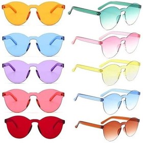 Resim Oval Şekilli Çerçevesiz Parti Gözlüğü 6 Renk 6 Adet 1 