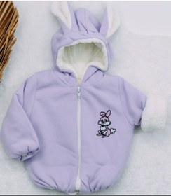 Resim Trend Tavşanlı Bebe Mont Welsoftlu Dokuma Kumaş 