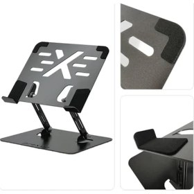 Resim Prexua Flexer Ayarlanabilir Ergonomik Laptop Standı - Tablet Standı - Metal - Siyah - FLX2320BL (Siyah) 