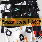 Resim 1'li Paket Erkek Boxer Külot - Geometrik Desenli Esnek Polyester İç Çamaşırı, Elastik Bel Bandı, Nefes Alabilen Yumuşak Kumaş, Günlük ve Aktif Kullanım için Çok Renk Seçenekleri, Şık İç Giyim, Pürüzsüz Dokulu 