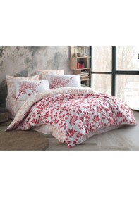 Resim Silvia Tek Kişilik Ranforce Nevresim Takımı Kırmızı (541549160) 