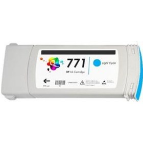 Resim Hp 771 775Ml Açık Mavi Desingjet Mürekep Kartuş Ce042A Uyumlu 