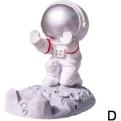 Resim GongtuShop D Stili Reçine Astronotlar Süsler Evrensel Cep Cep Telefonu Standı Tutucu Spaceman Braketi Oyuncaklar Ev Ofis Masası Dekor Doğum Günü Partisi (Yurt Dışından) 