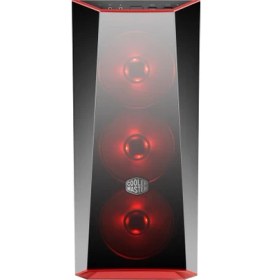 Resim CM MasterBox Lite 5 80+ 600W 3x120mm Kırmızı Led Fanlı Akrilik Ön Panel, Pencereli MidTower Kasa MCW-L5S3-KWNA60 