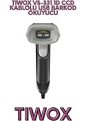 Resim Tiwox VS-331 1D CCD KABLOLU USB BARKOD OKUYUCU 