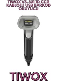 Resim Tiwox VS-331 1D CCD KABLOLU USB BARKOD OKUYUCU 