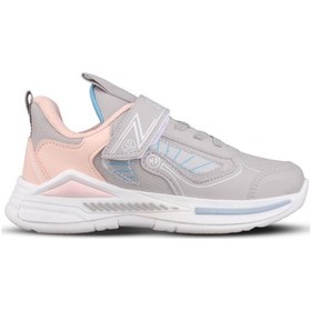 Resim M.P Büyük Erkek Çocuk Cırtlı Gri Sneaker Gri 