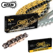 Resim AFAM A525-104XHR3-G 2011-2016 Ducati Streetfighter 848 Uyumlu Zincir XHR3-G Xring Gold (Sarı) Renk 