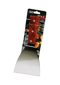 Resim Eğik Ağızlı Metal Spatula - Ahşap Saplı 4764 