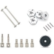 Resim Wili 1/14 144001 İçin Alüminyum Diferansiyel Ve Motor Dişli Takımı 27t 
