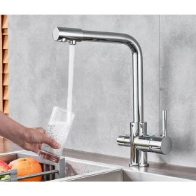 Resim Venita Su Arıtma Cihazı Için 3 Yollu Bataryalı Musluk 