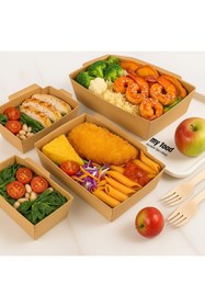 Resim alenked Tuktuk Kraft Karton Kase Bowl 750 ml 50 Adet 