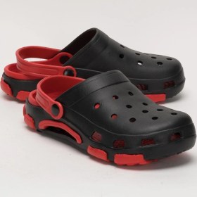 Resim Liger Unisex Çift Tabanlı Ortopedik Hemşire Doktor Aşçı Laboratuvar Deniz Havuz Terliği Sandalet Siyah - Kırmızı Siyah - Kırmızı 