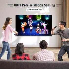 Resim Gamrombo Motion Plus Wii Controller 2 Pack, Wii Remote Controller, with Silicone Case and Wrist Strap, Wii Remotes for Nintendo Wii/Wii U with Motion Plus, Dual Vibration 