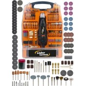 Resim Lieber German 340 Parça Hobi Kalıpçı Taşlama Makinesi Seti 400 Watt Güçlü Motor ve Ergonomik Tasarım 