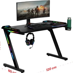 Resim Aura Rgb Ledli Oyuncu Masası 