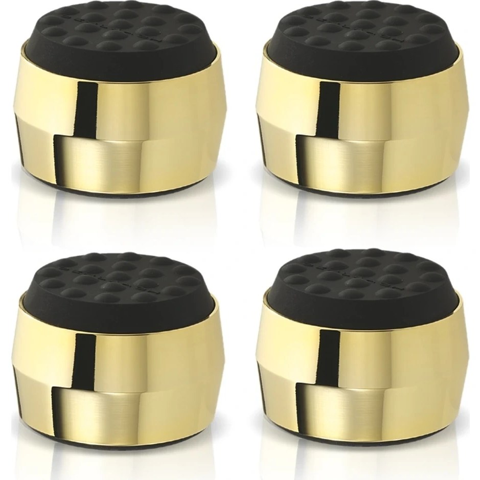 Oehlbach 55049 Air Absorb - Set De 4 Absorbeurs De Résonance Chrome Pour Enceintes