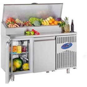 Resim Csa Karacasan 281 Lt İki Kapılı 700'lük Makeup Buzdolabı 304 Çelik 