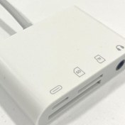 Resim iPhone Lightning 3.5 mm Kulaklık iPhone Şarj Sd Tf Kart Adaptörü 