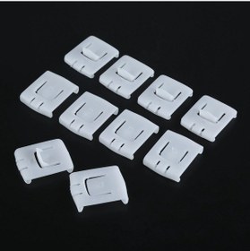 Resim Lasonstiges 10 Adet İç Dış Dış Koltuk Raylı Runner Kaydırıcı Kılavuzu Klip Seti Audi Vw Mk1 Mk2 Mk3 Golf Corrado Toka Araba 191881213 171881213b 