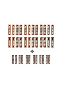 Resim Toshiba Heavy Duty 36'lı Özel Pil Paketi 24 Aa+12 Aaa 
