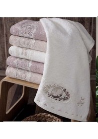 Resim Flora Güpürlü 6'lı 50x90 Cm El&yüz Havlusu Çok Renkli 