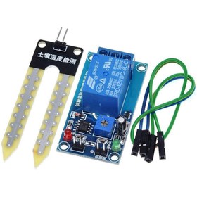 Resim Aek-Tech 12V Toprak Nem Sensör Rölesi Ayarlı Nem Otomatil Sulama Ayar Kartı 