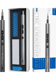 Resim Led Işıklı Elektrikli Şarjlı Tornavida Seti 28 Parça 