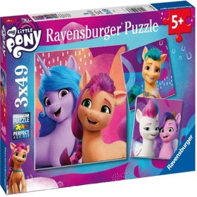 Resim Ravensburger 3x49 Parça Puzzle My Little Pony 052363 