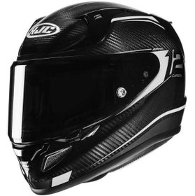 Resim HJC RPHA12 Carbon Keres MC5 Kapalı Motosiklet Kaskı Siyah Beyaz 