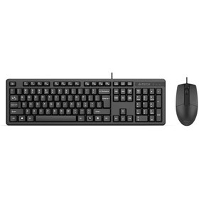 Resim A4 Tech Kr-3330s Silent Q Usb Fn-multimedya Klavye + Optik Mouse Set Sessiz Diğer 