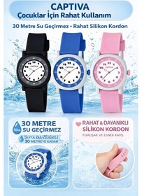 Resim Captiva Analog Rakamlı 30 Mt Suya Dayanıklı Spor Çocuk Kol Saati Yn2026.m07 Beyaz 