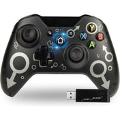 Resim Pc Ps3 Android tv Uyumlu Kablosuz Joystick Kol Gamepad 