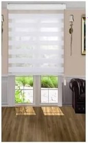 Resim Düz Stor Zebra Perde 123BYZZBRPRDBRLLNT, Beyaz, 80 x 200 