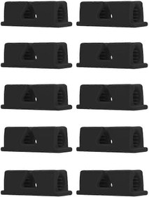 Resim Ganzhoushop 10 Adet Silikon Kalemlik, Masaya Uygun Yapışkan Kalemlik, Siyah 