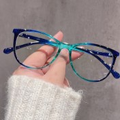 Resim Kadınlar için Kedi Gözü Gözlükleri - Günlük Kullanıma Uygun ve Resmi Gözlükler ile Metalik Menteşeli, Mavi/Teal/Siyah/Beyaz/Gri Renklerde Vintage Şık Çerçeveler - Partiler, Ofis, Rahat Kıyafetler için Hafif ve Dayanıklı - Temizlemesi Kolay, Parti Aksesuarları, Trend Gözlükler, Metalik Menteşe Tasarımı, Ofis Aksesuarları, Retro Stil, Yüksek Kaliteli Lensler, Dekoratif Lensler, Moda Severler 